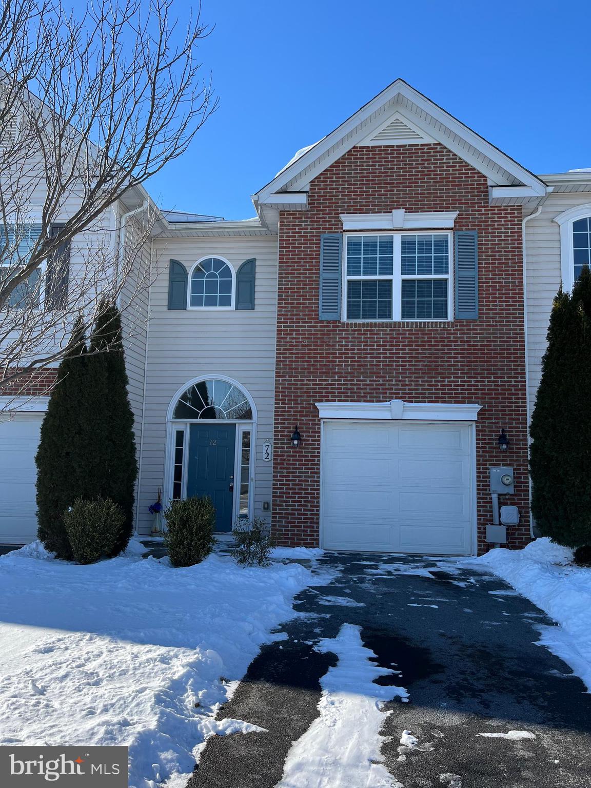 a front view of a house