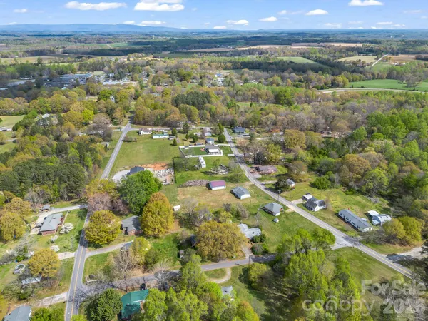 a view of city and mountain