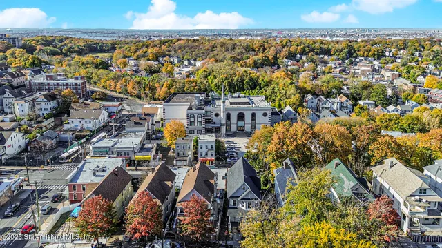 a aerial view of a house