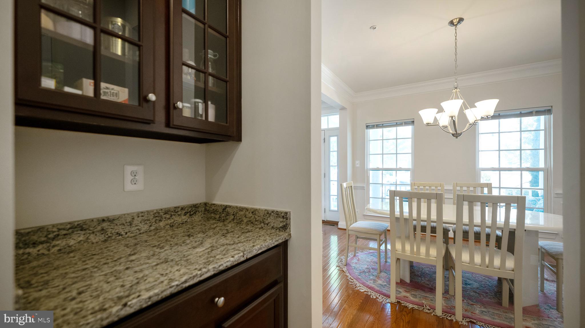 4803 Willow Stead Drive Olney, MD 20832 - Photo 15 of 31 Butler's Pantry between Kitchen and Dining rooms