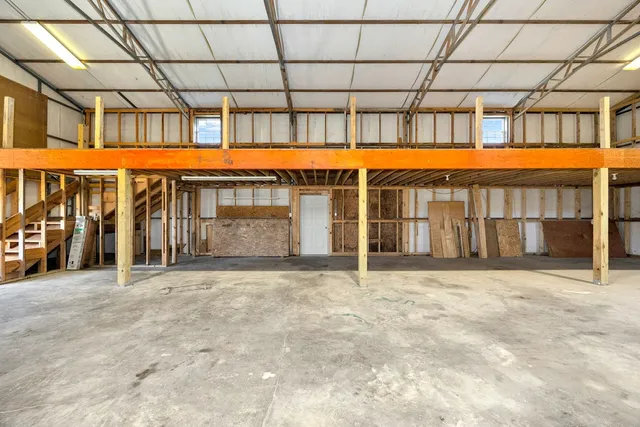 a view of a building with a outdoor space