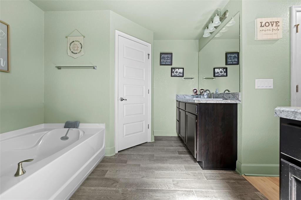 12034 Mandlin Road Weeki Wachee, FL 34614 - Photo 44 of 51 a bathroom with a tub sink and mirror