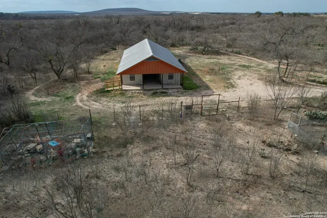 a aerial view of a house