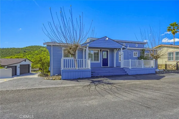a view of a house with a patio