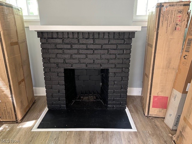 1388 Brookline Road Cleveland, OH 44121 - Photo 11 of 30 Interior details featuring a fireplace and hardwood / wood-style flooring