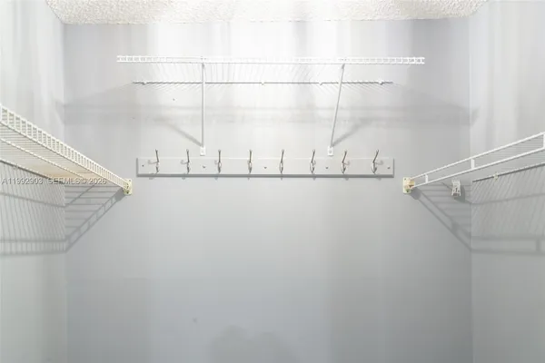 a view of a rack on the wall