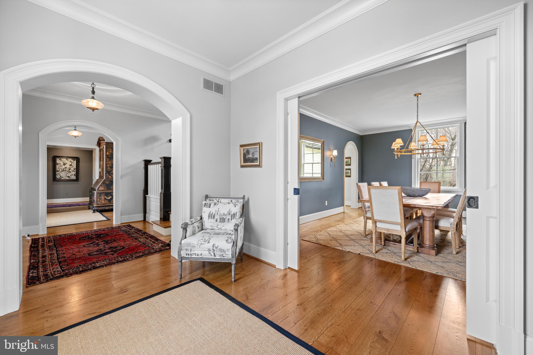 1484 West Strasburg Road West Chester, PA 19382 - Photo 28 of 95 Dining Room and Hall to Primary Suite