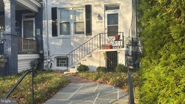 a view of a house with fountain bath tub