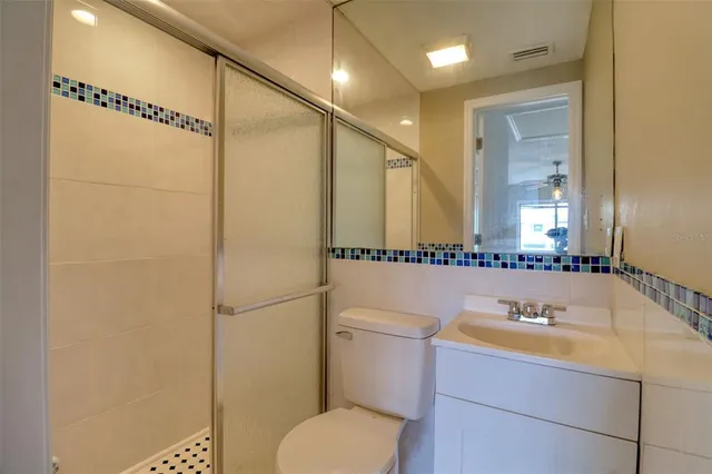 a view of a lake with houses