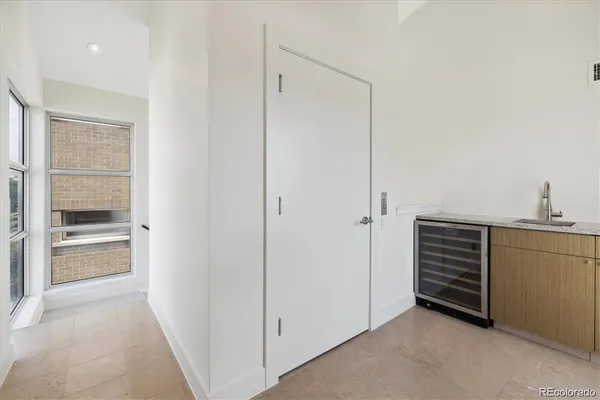 a view of kitchen and utility room