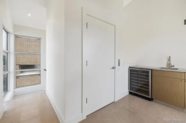 a view of kitchen and utility room