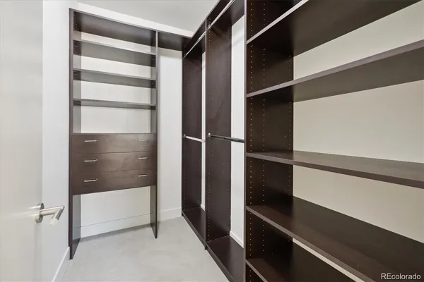 a view of walk in closet