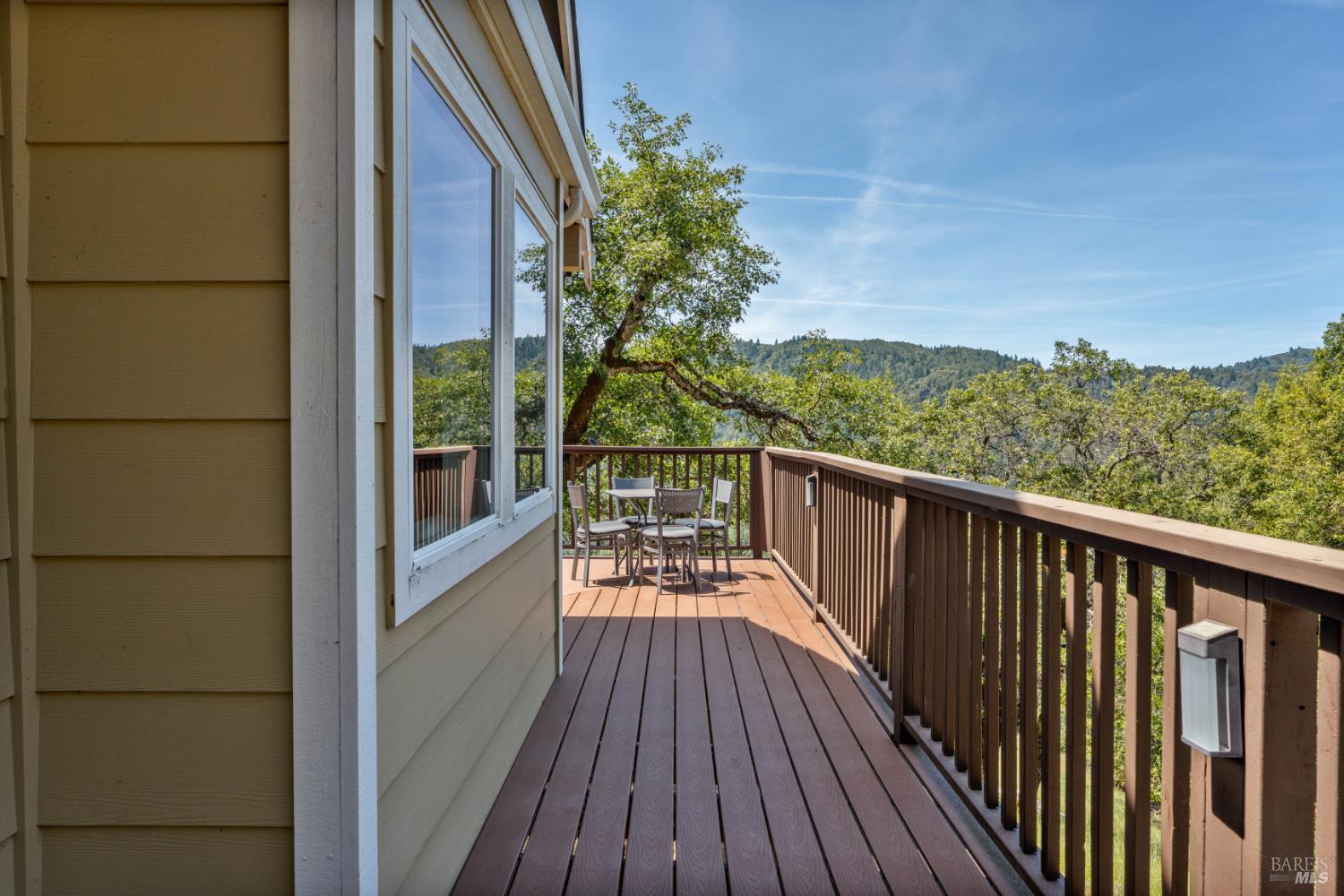 14590 Ridgeview Road Willits, CA 95490 - Photo 17 of 37 a view of balcony with wooden floor and fence