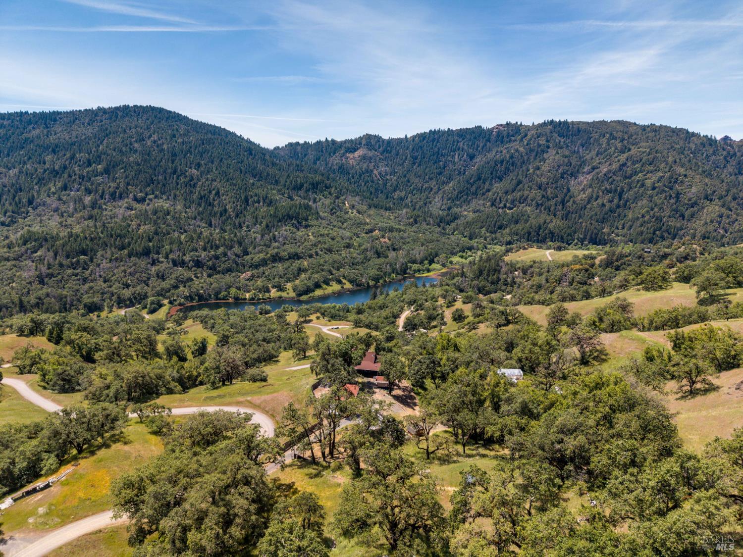 14590 Ridgeview Road Willits, CA 95490 - Photo 32 of 37 a view of a forest with mountains in the background