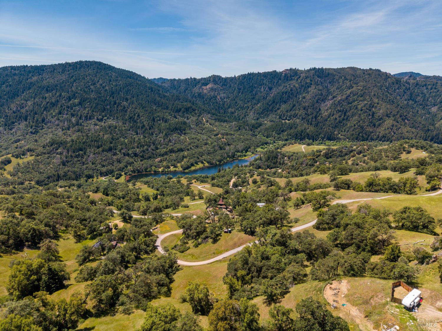 14590 Ridgeview Road Willits, CA 95490 - Photo 33 of 37 a view of a forest with mountains in the background