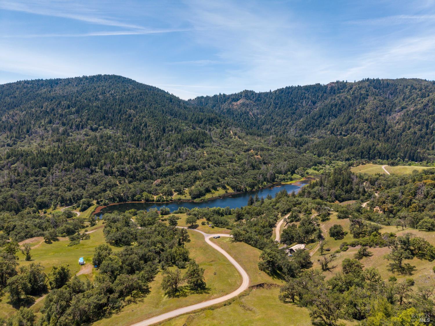 14590 Ridgeview Road Willits, CA 95490 - Photo 36 of 37 a view of a lake in middle of the town