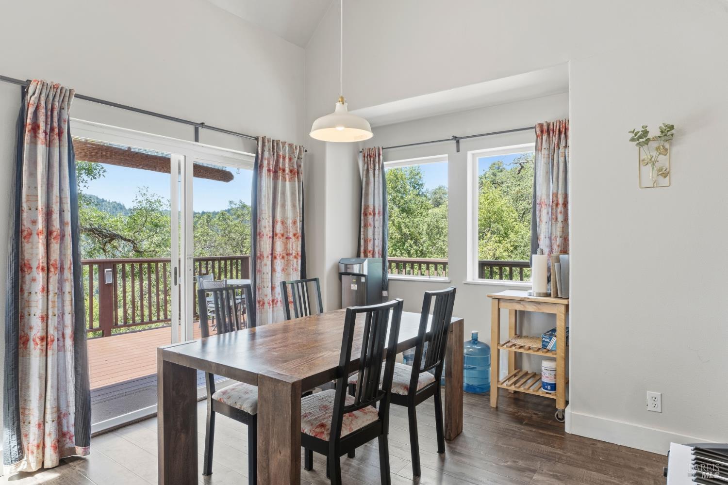 14590 Ridgeview Road Willits, CA 95490 - Photo 8 of 37 a view of a dining room with furniture window and wooden floor