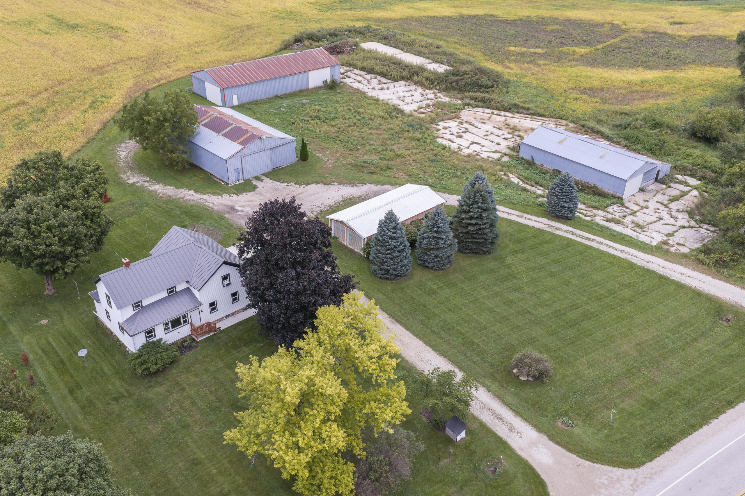 W184 County Rd CW Ixonia, WI 53036 - Photo 1 of 75 160 Acres, Farmhouse, & 4 Outbuildings