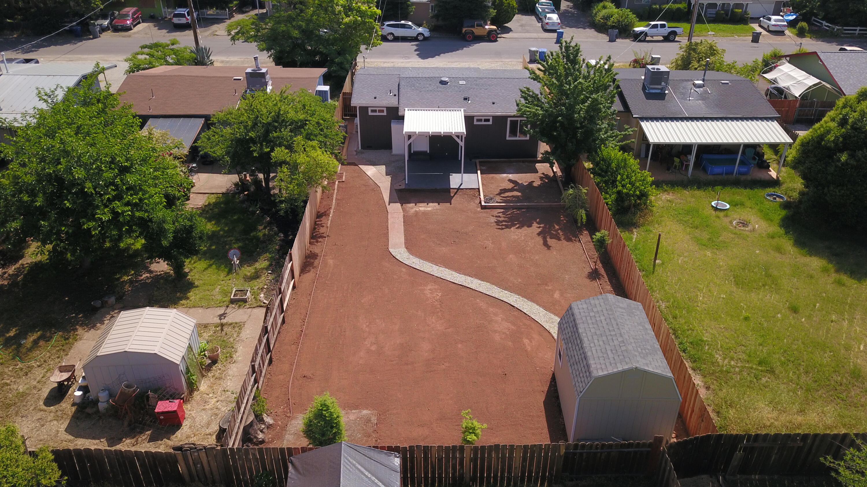 2712 Irwin Road Redding, CA 96002 - Photo 30 of 34 an aerial view of a house with outdoor space