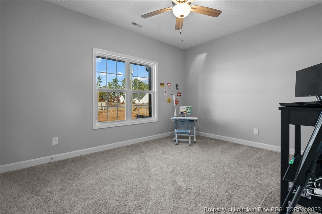 5654 Toby Pl Road Stedman, NC 28391 - Photo 25 of 42 an empty room with windows and fan