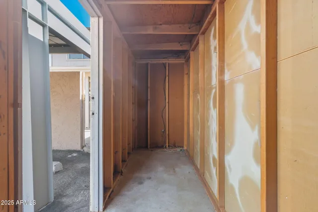 a view of an empty room