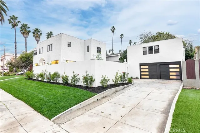 a front view of house with yard