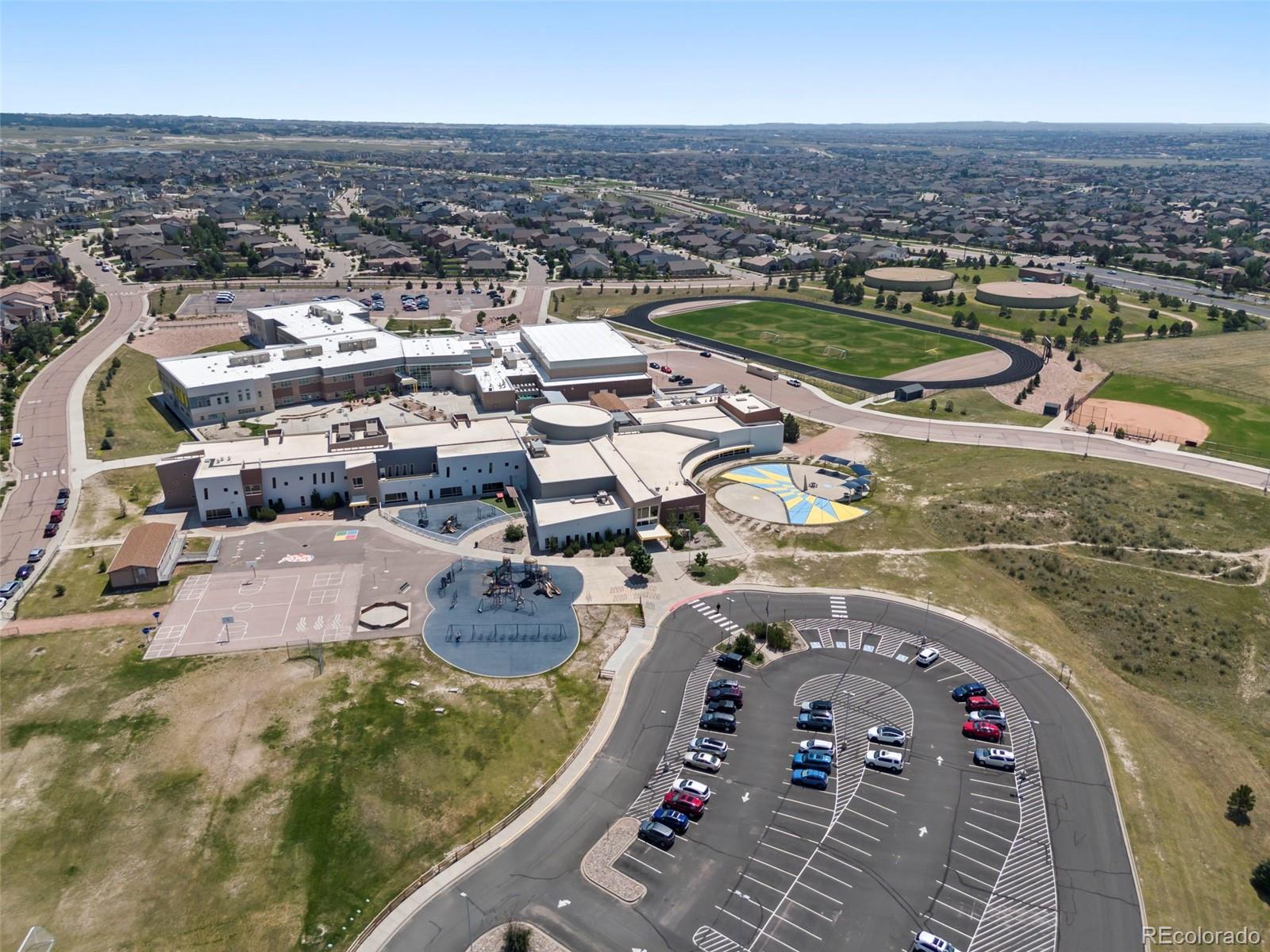 4508 Captain Jack Lane Colorado Springs, CO 80924 - Photo 48 of 50 an aerial view of a house with outdoor space