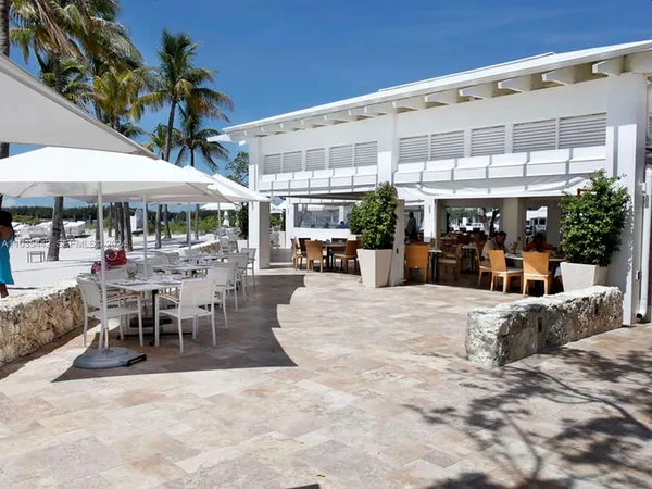 a view of a lake with a city