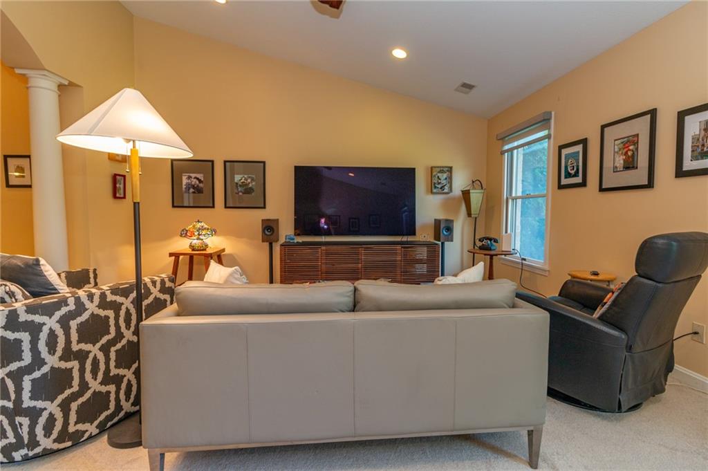 138 Abbey Road New Castle, PA 16105 - Photo 6 of 36 a living room with furniture and a flat screen tv