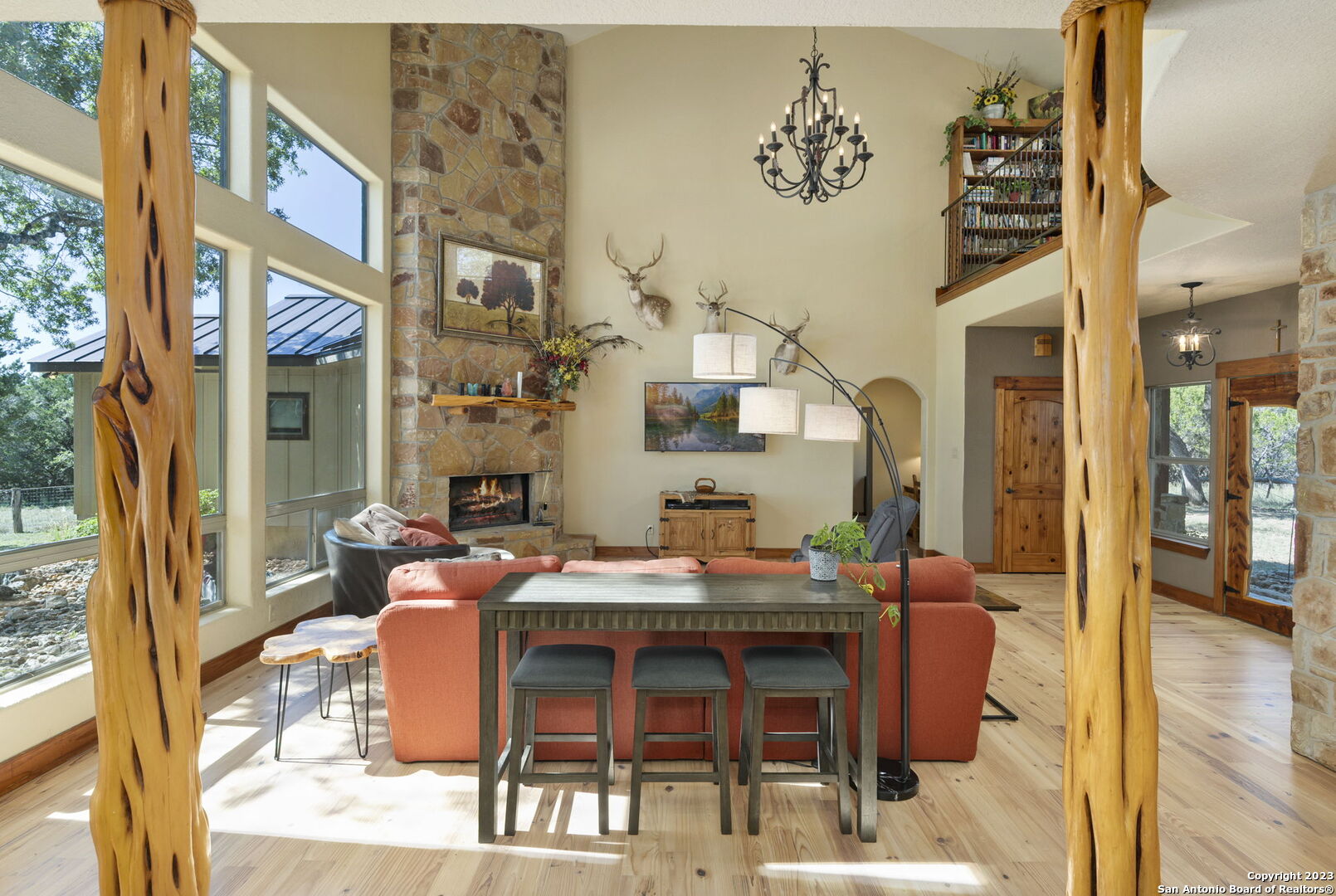 849 Madrona Ridge Drive Bandera, TX 78003 - Photo 17 of 44 a view of a dining room with furniture