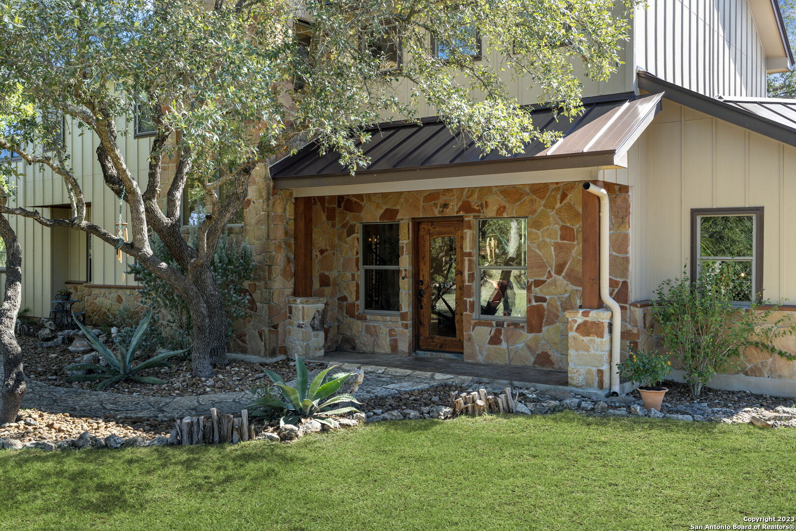 849 Madrona Ridge Drive Bandera, TX 78003 - Photo 42 of 44 a view of a back yard of the house