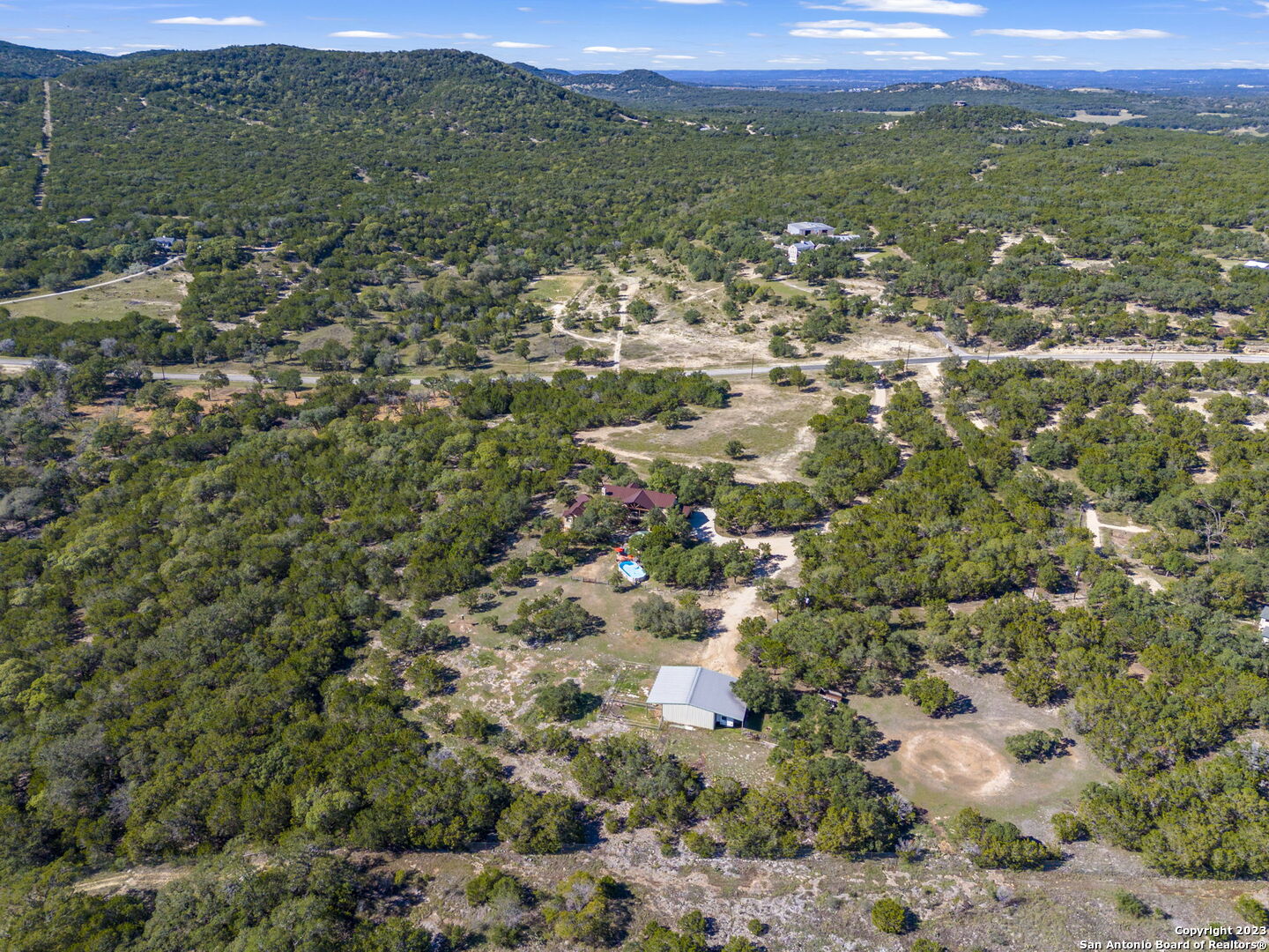 849 Madrona Ridge Drive Bandera, TX 78003 - Photo 7 of 44 a view of a city with mountain view