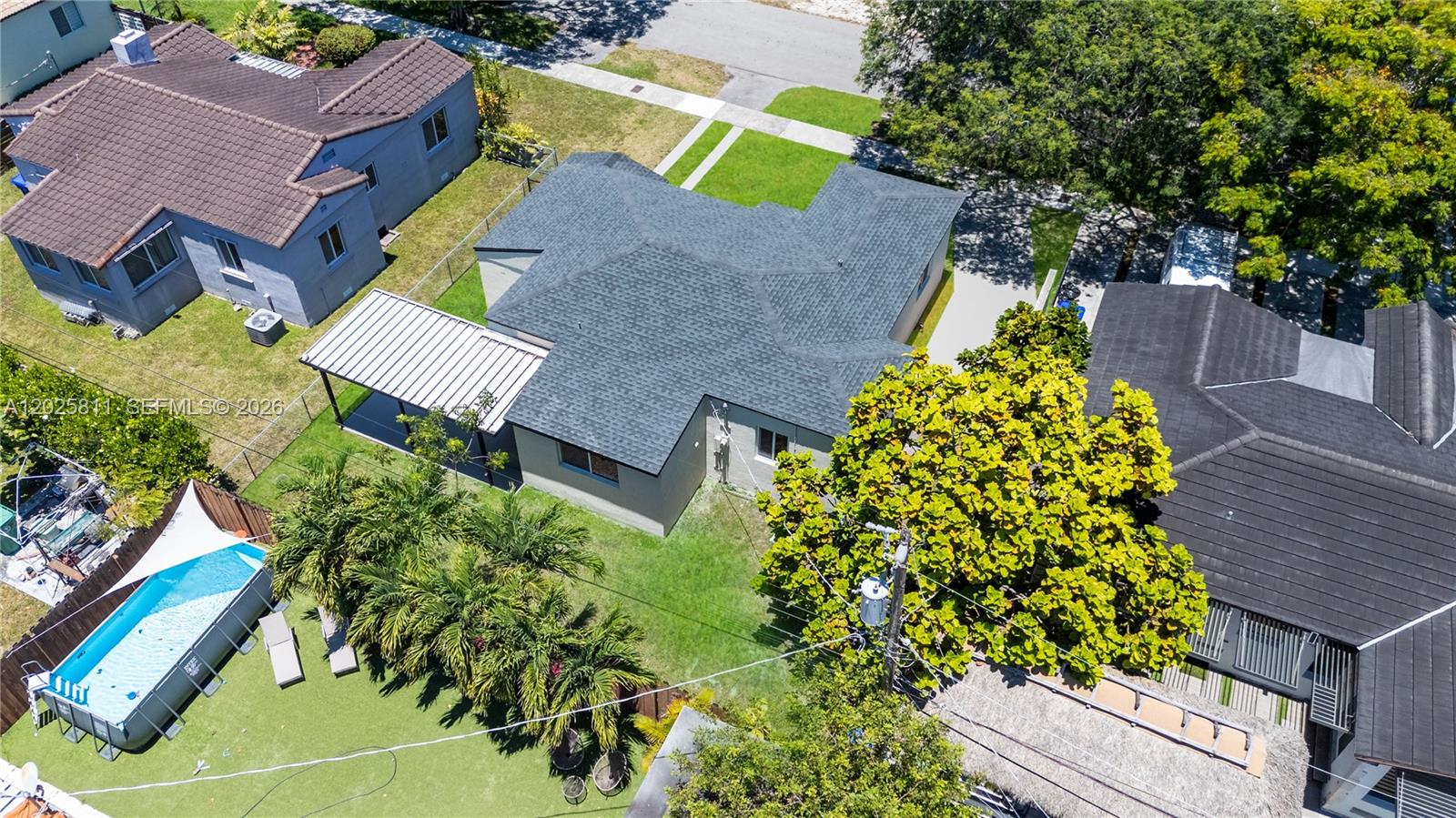 2110 Southwest 15th Street Miami, FL 33145 - Photo 35 of 37 an aerial view of a house with a yard and garden