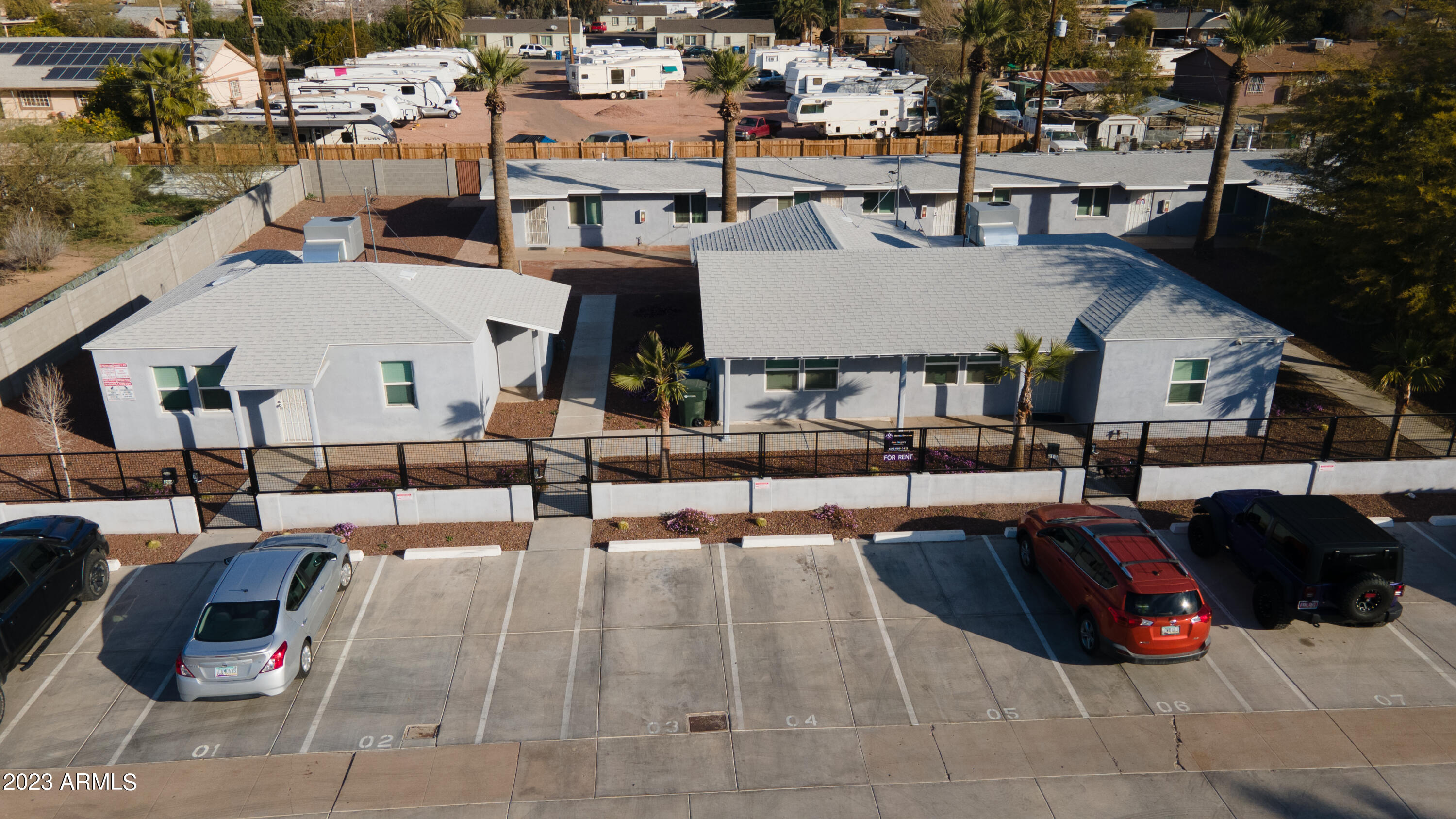 210 East Jones Avenue, Unit 2 Phoenix, AZ 85040 - Photo 7 of 27 a view of a patio with swimming pool
