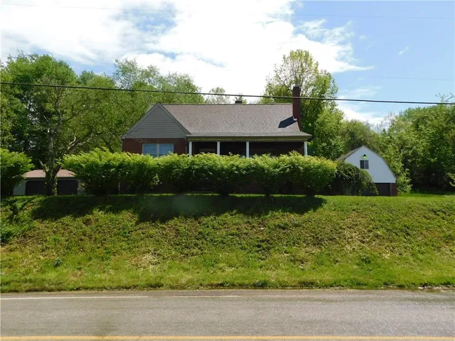 a aerial view of a house