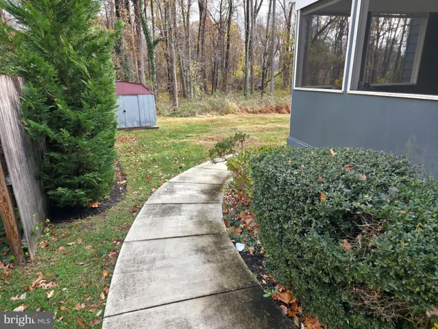 a view of a back yard of the house