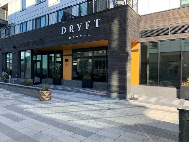 a view of a building on a street