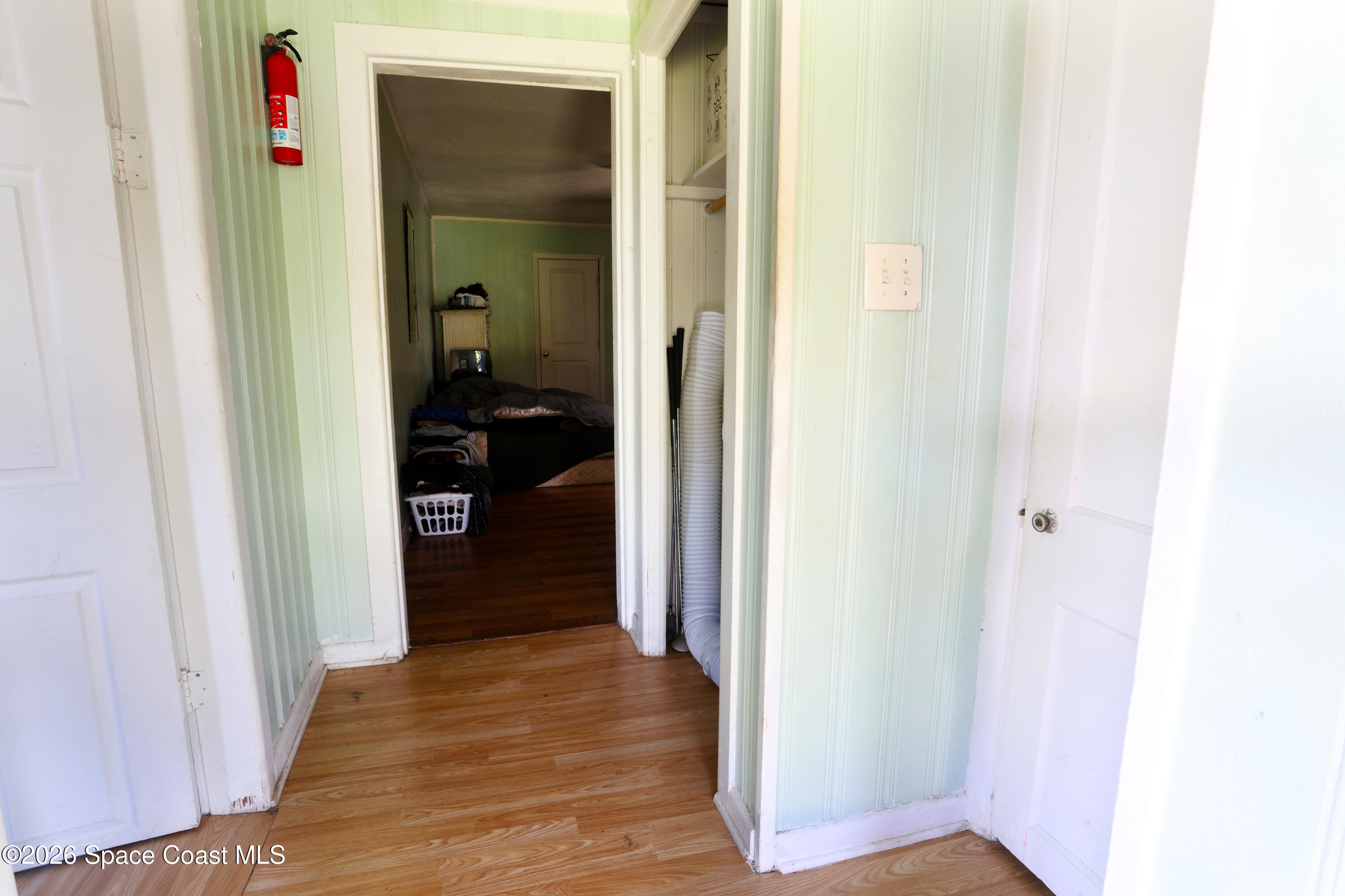 317 Pineda Street, Unit B Cocoa, FL 32922 - Photo 10 of 19 a view of a hallway with wooden floor