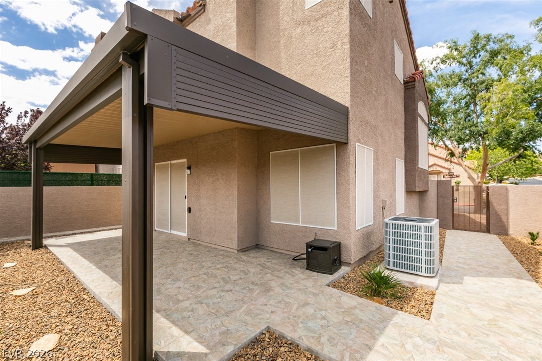 540 Sutters Mill Road Henderson, NV 89014 - Photo 46 of 46 This private patio area provides a serene outdoor retreat, ideal for quiet enjoyment.