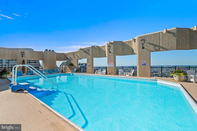 a view of city from balcony