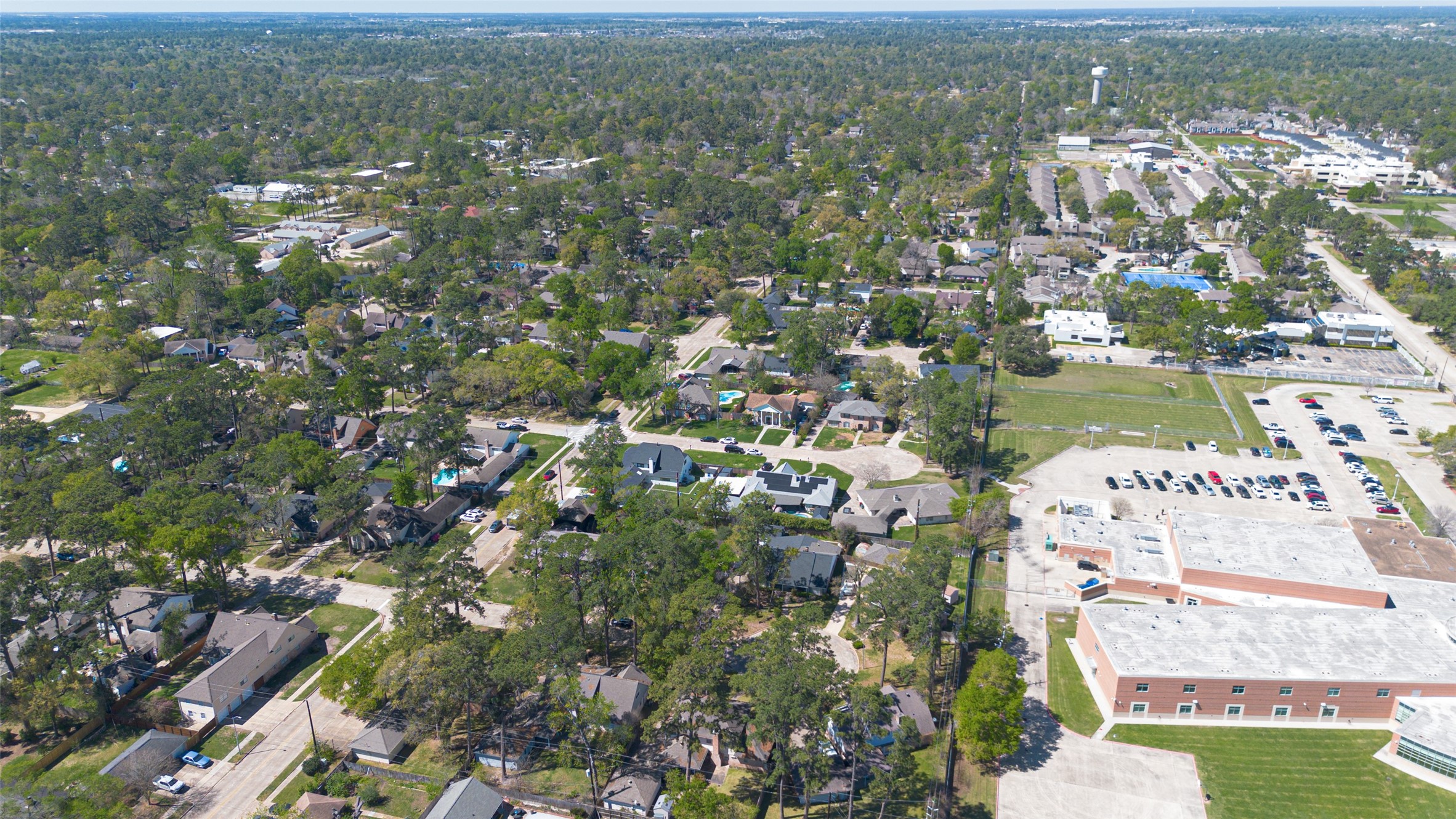1010 Rhine Lane Houston, TX 77090 - Photo 30 of 30 an aerial view of residential houses with outdoor space and trees