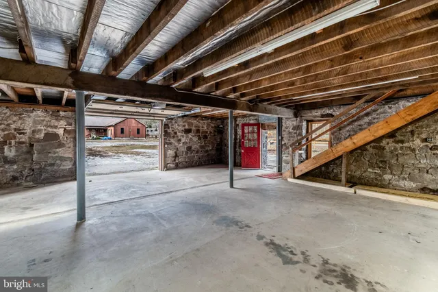 a room with pool table