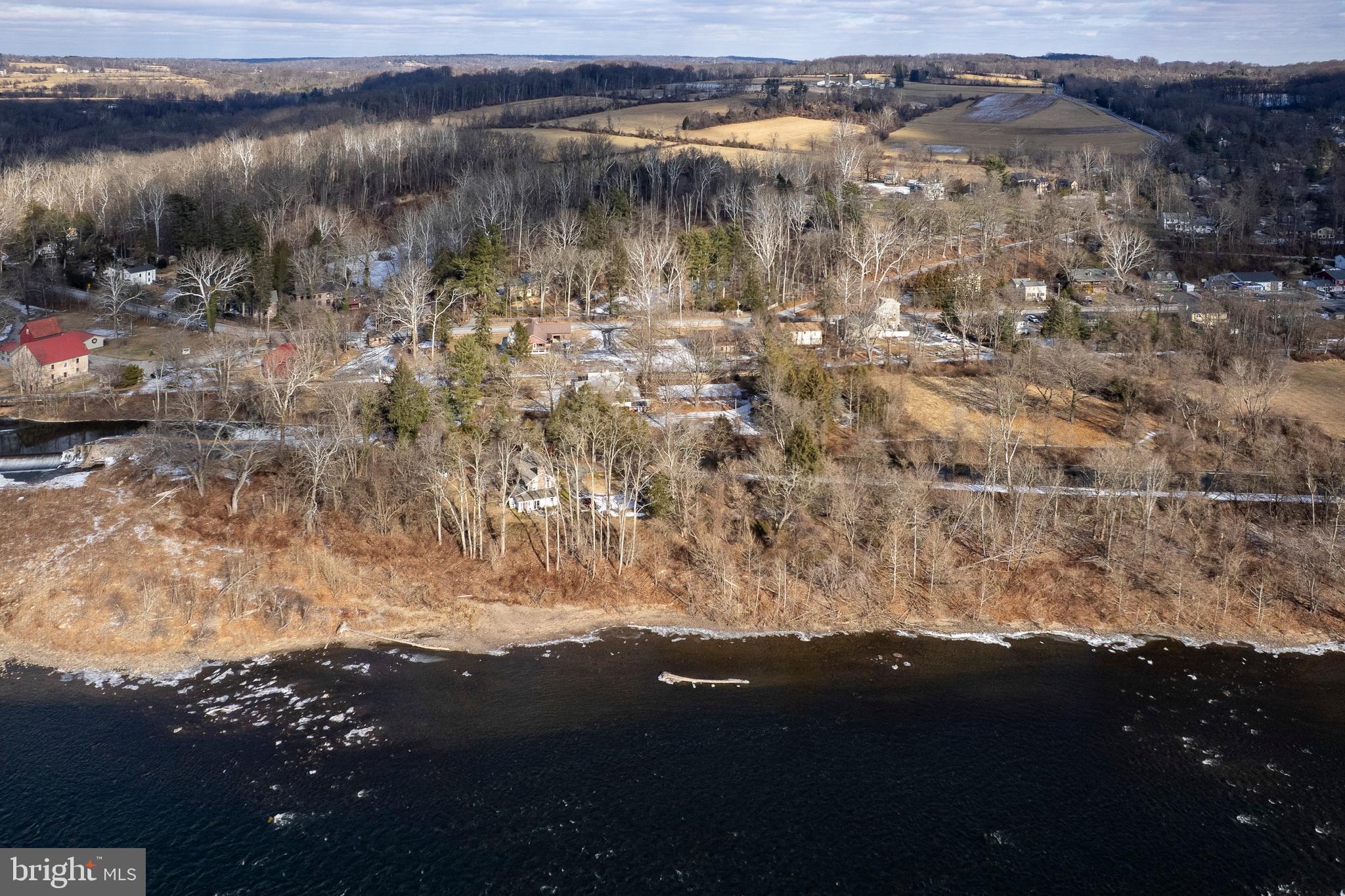 25 Risler Street Stockton, NJ 08559 - Photo 33 of 36 Drone View along the River