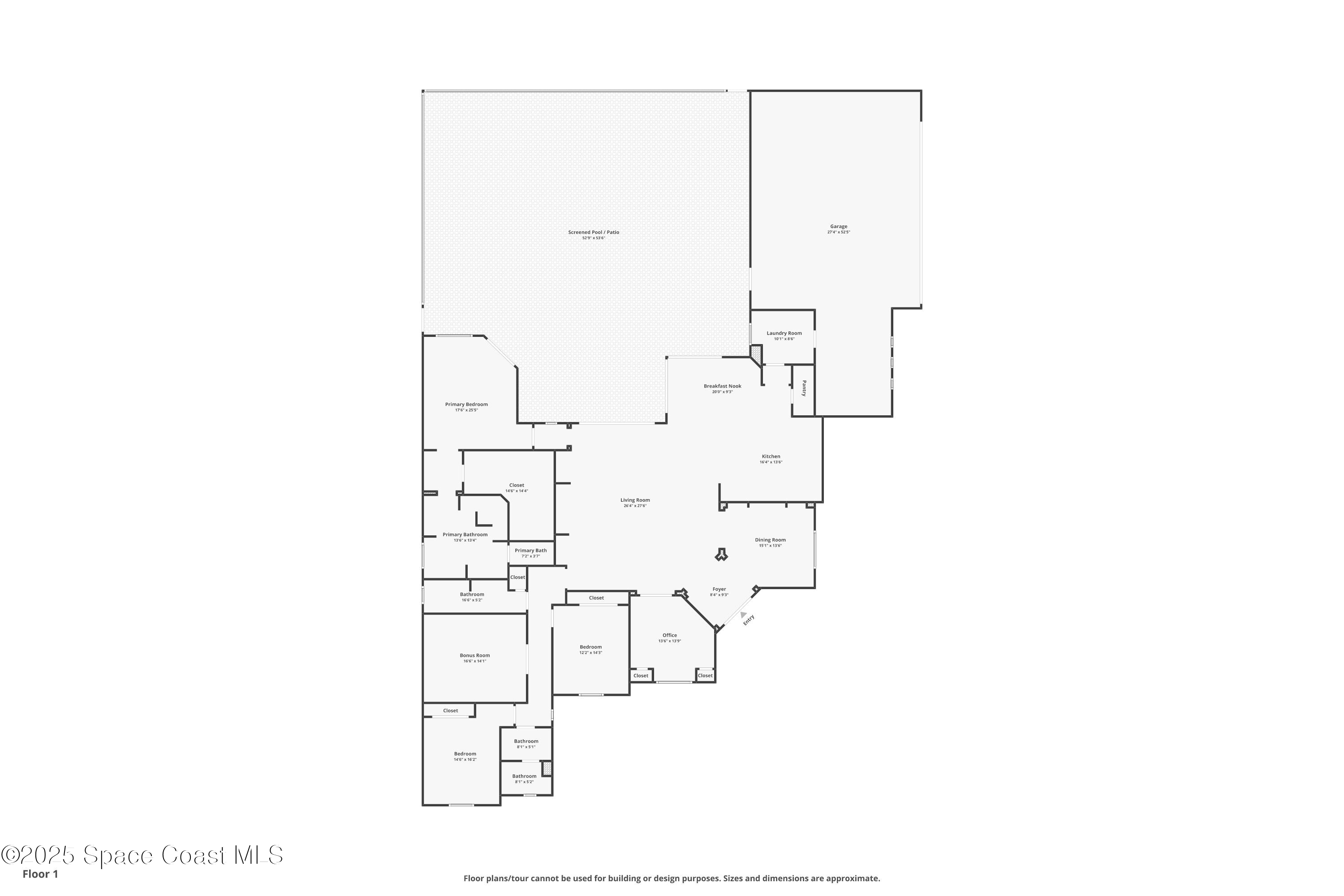 3152 BELLWIND Circle Rockledge, FL 32955 - Photo 47 of 47 a picture of floor plan