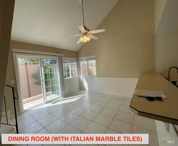 a open area with furniture