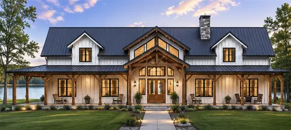front view of house with a yard