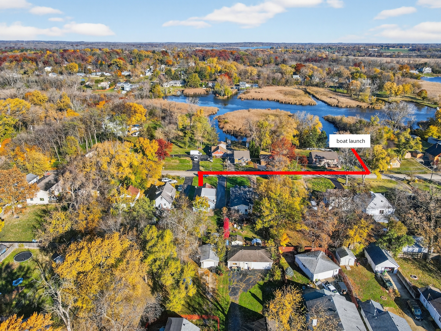 26427 West Prospect Avenue Antioch, IL 60002 - Photo 2 of 22 an aerial view of residential houses with outdoor space and swimming pool