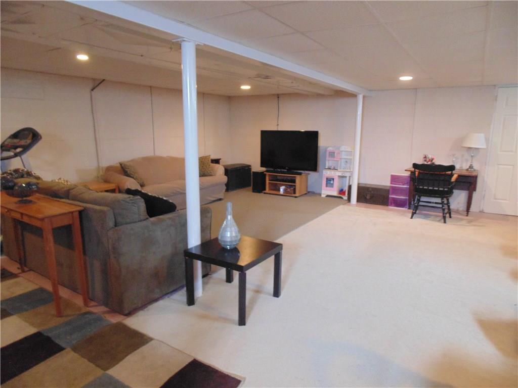 500 Walnut Street Springdale, PA 15144 - Photo 14 of 16 Huge, wide open partially finished basement.