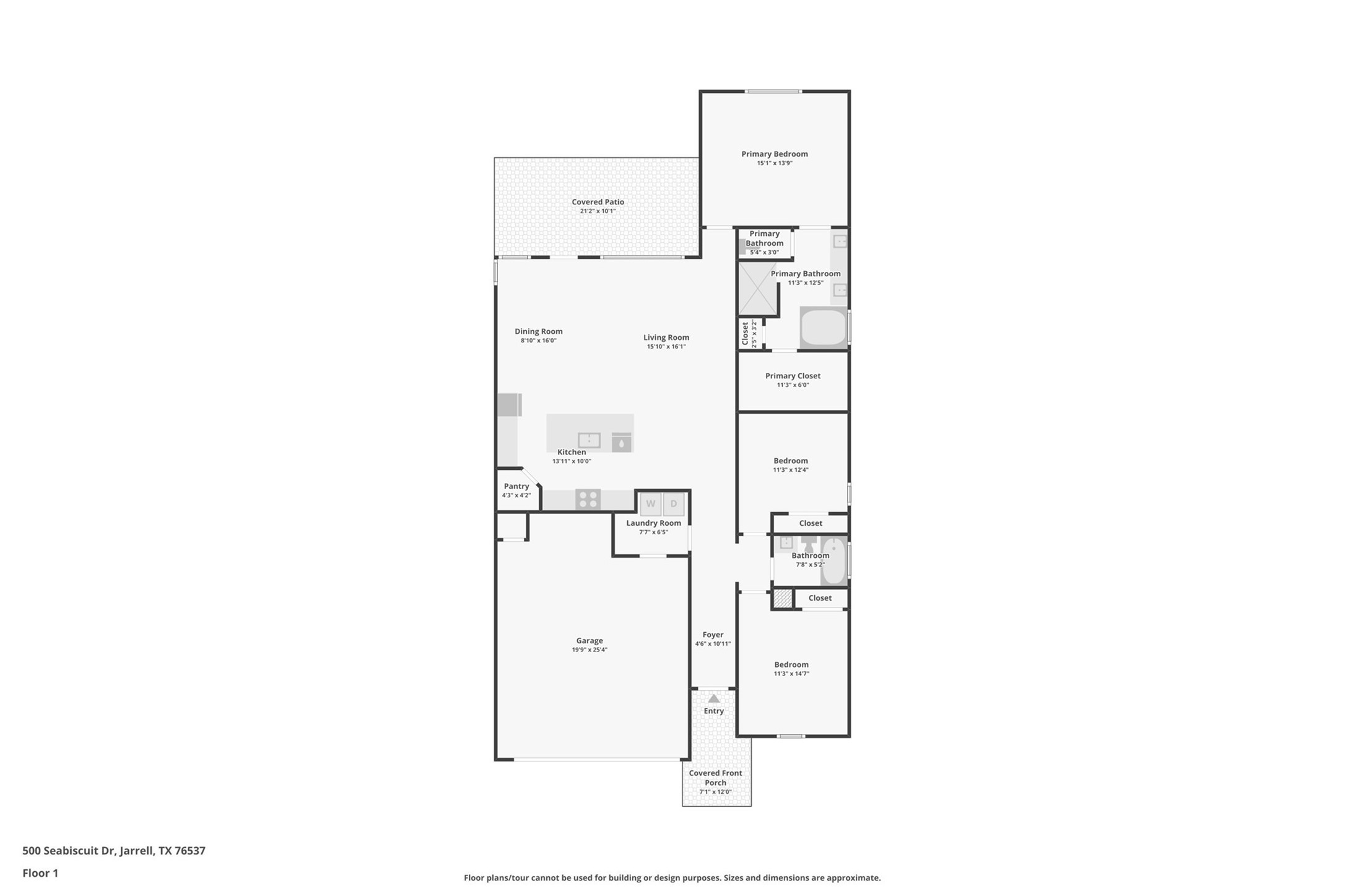 500 Seabiscuit Drive Jarrell, TX 76537 - Photo 33 of 33 a picture of floor plan