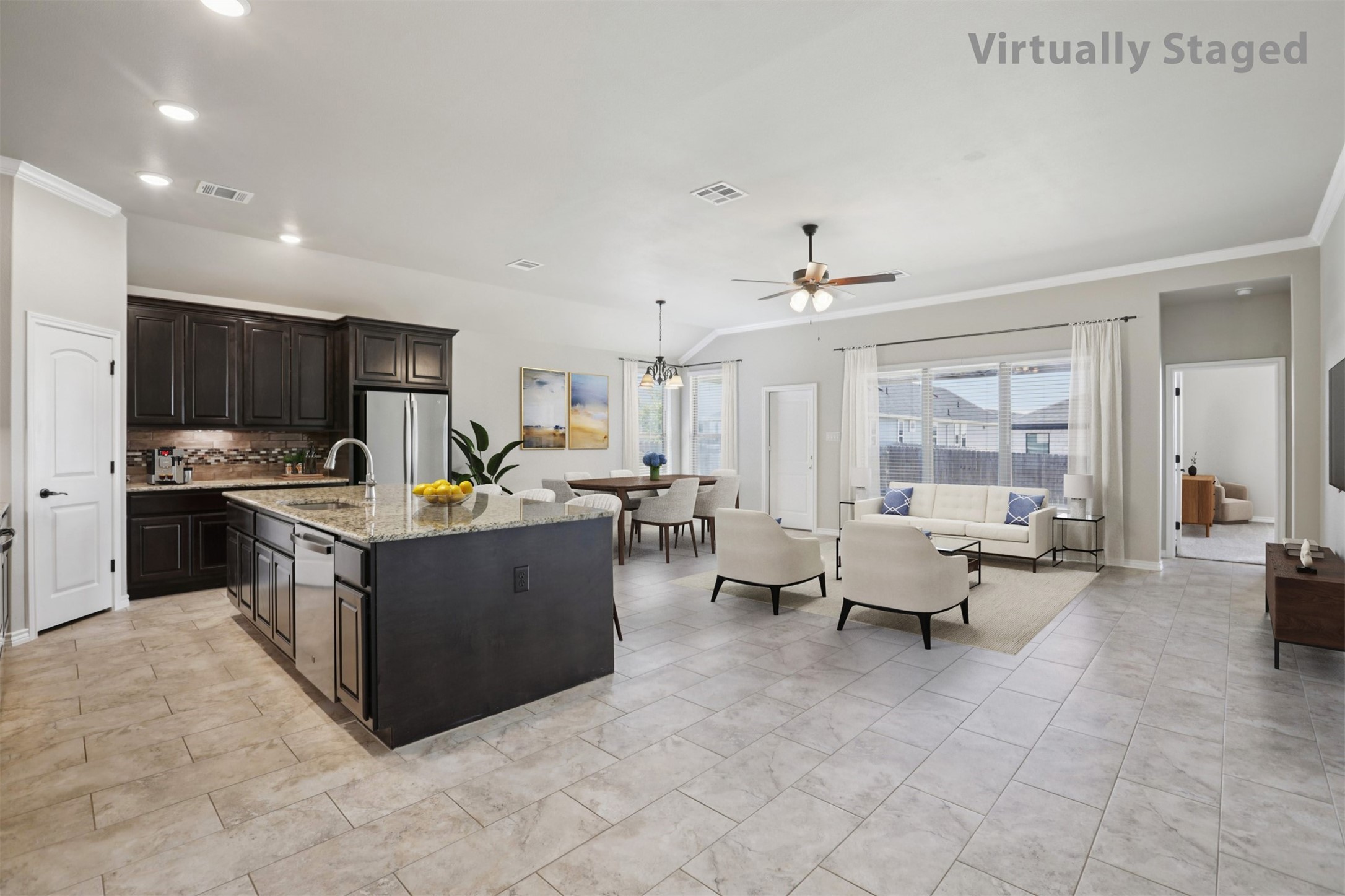 500 Seabiscuit Drive Jarrell, TX 76537 - Photo 7 of 33 a large white kitchen with lots of counter top space